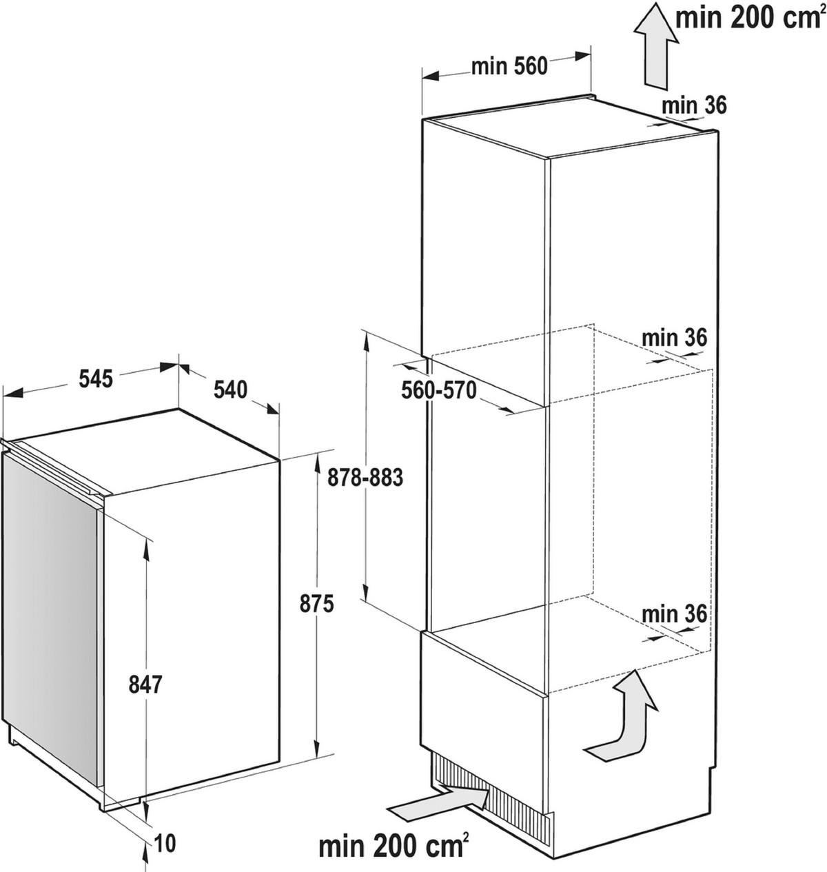 KÜHL-GEFRIER-KOMBINATION RBI209EE1  - Weiß, Basics, Metall (54/87,5/54,5cm) - Gorenje