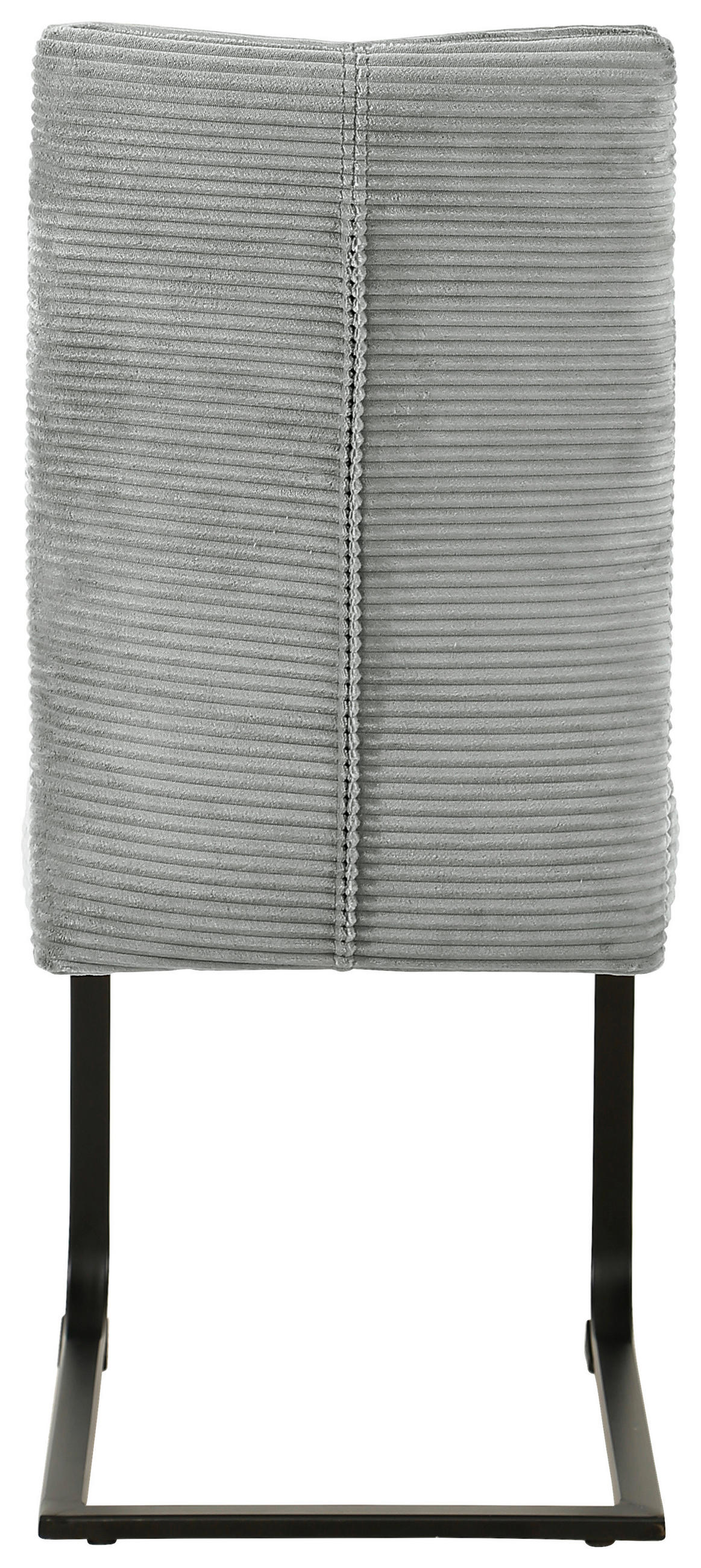 SCHWINGSTUHL  in Eisen Cord  - Schwarz/Grau, Design, Textil/Metall (44/99/62cm) - Carryhome