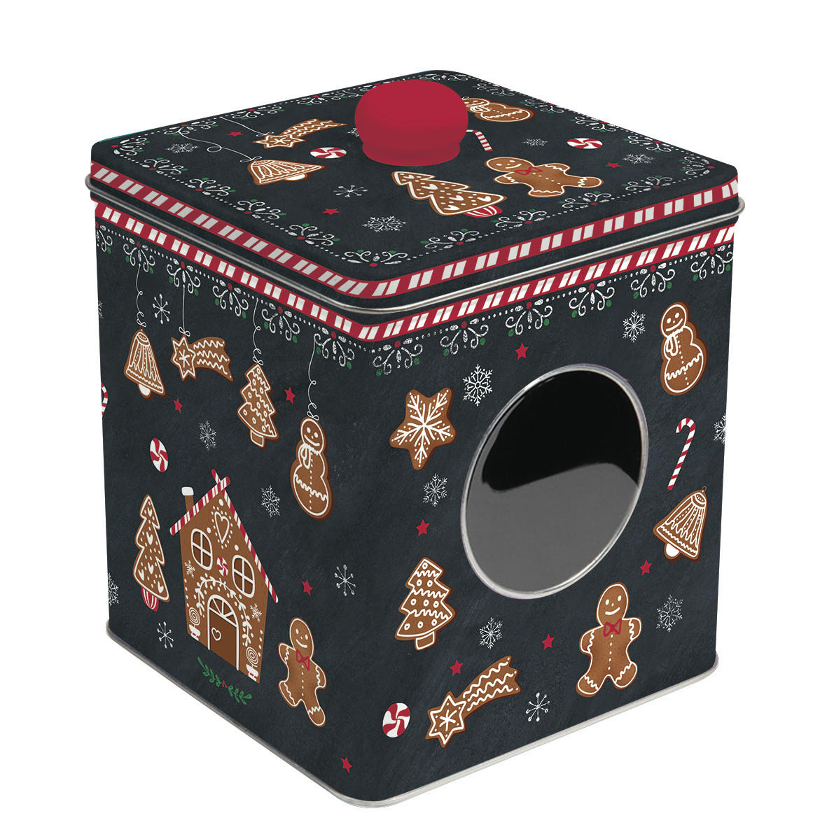DOBOZ  - fekete, Basics, fém (0.22kg)