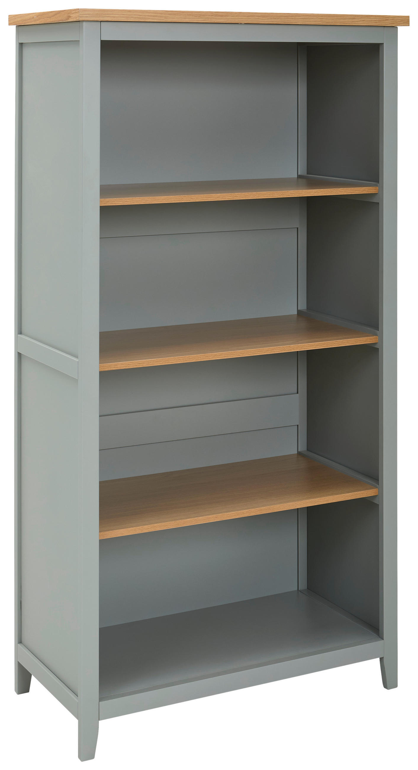 MID.YOU REGÁL, sivá, prírodná farba, dub, borovica, 85/160/43 cm