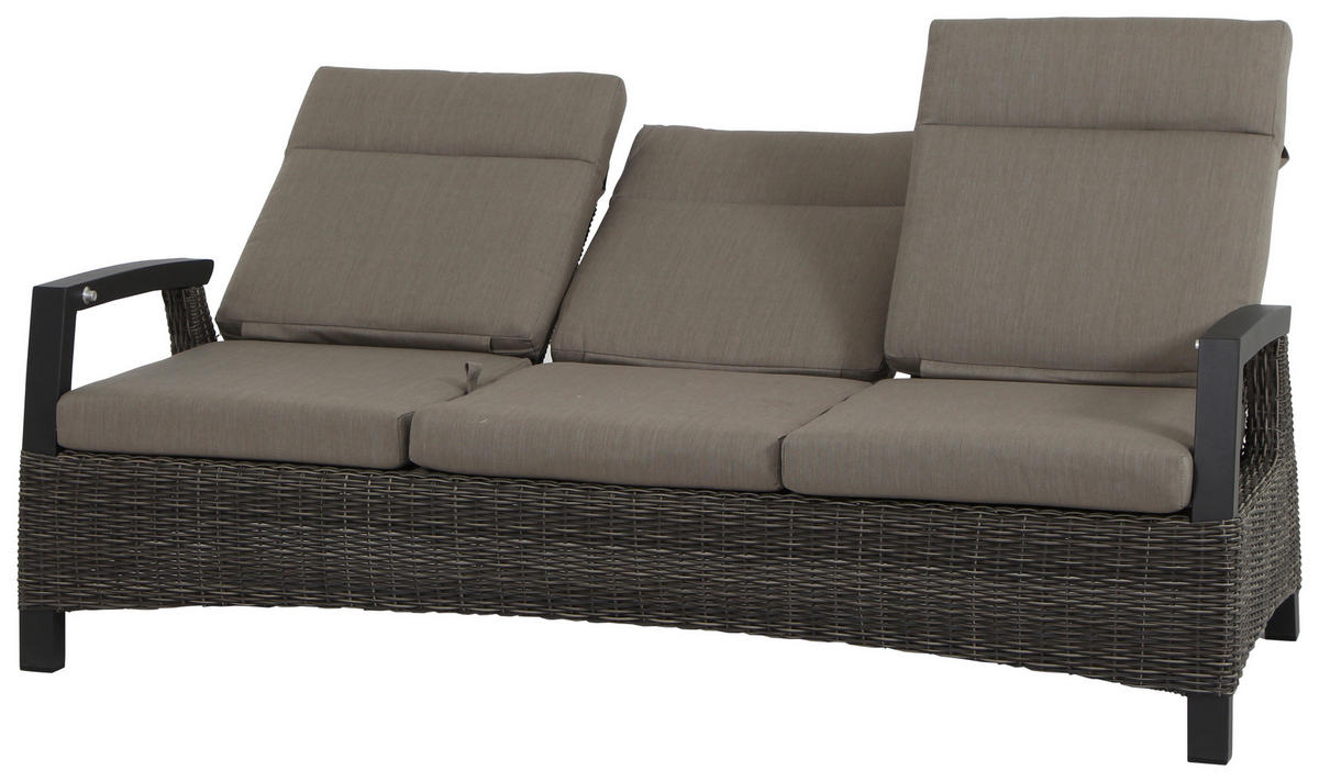 LOUNGEGARNITUR 4-teilig   72/103/160 cm Aluminium  - Basics, Keramik/Kunststoff (72/103/160cm) - Siena Garden