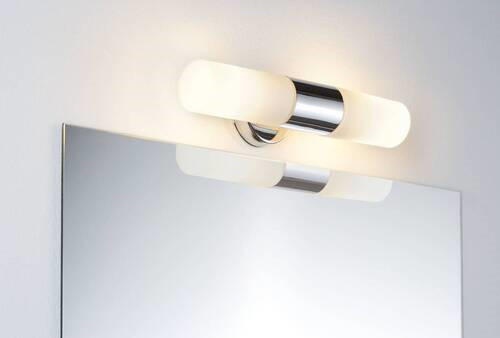 SPIEGELLEUCHTE 33/8/10,5 cm   - Chromfarben, Basics, Glas/Metall (33/8/10,5cm) - Paulmann