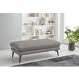 2,5-SITZER in Leder Silberfarben  - Silberfarben/Schwarz, Design, Leder/Metall (196/86/104cm) - Dieter Knoll