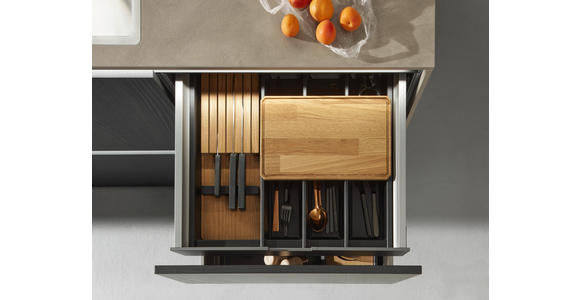 EINBAUKÜCHE - Eichefarben, Design, Holzwerkstoff - Dieter Knoll