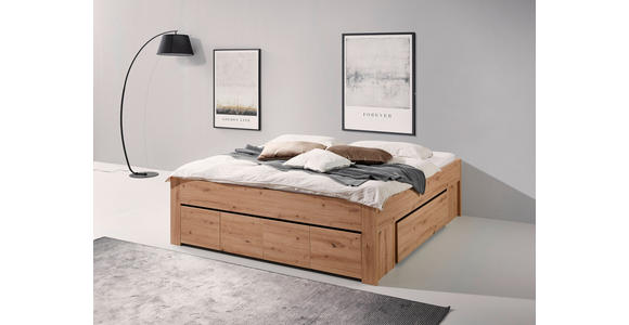 STAURAUMBETT 180/200 cm in Eiche Artisan - Eiche Artisan, KONVENTIONELL, Holzwerkstoff (180/200cm) - Carryhome