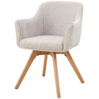 ARMLEHNSTUHL in Holz, Metall, Textil Creme  - Creme/Naturfarben, KONVENTIONELL, Holz/Textil (61/85,5/63,5cm) - Livetastic