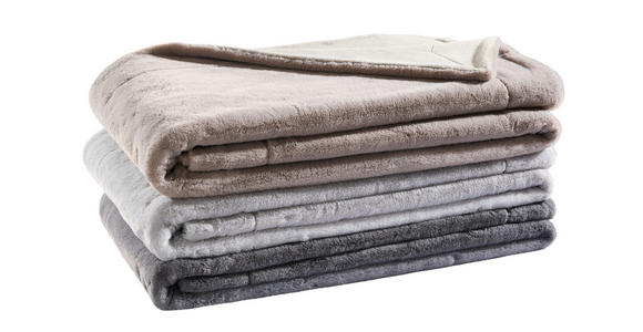 FELLDECKE YUKON 150/200 cm - Anthrazit, Design, Textil (150/200cm) - Novel