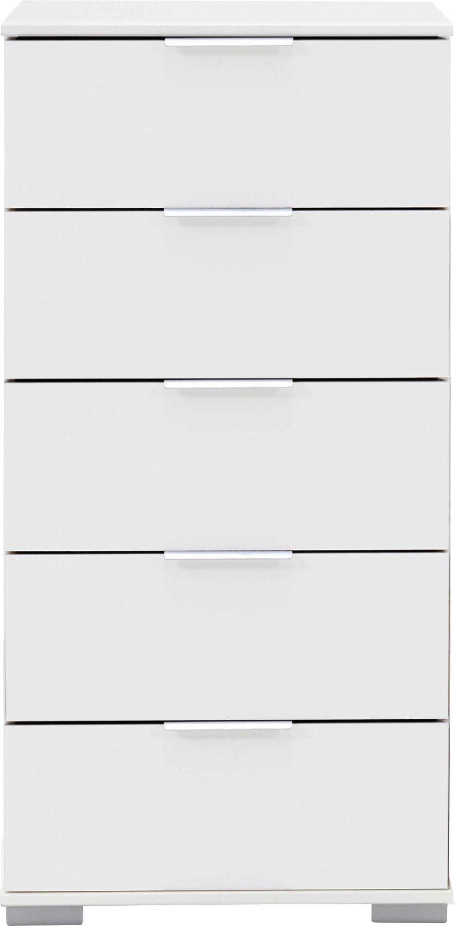 KOMODA, bílá, 49/102/41 cm - bílá/barvy hliníku, Design, kov/kompozitní dřevo (49/102/41cm) - Carryhome