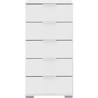 KOMODA, bílá, 49/102/41 cm - bílá/barvy hliníku, Design, kov/kompozitní dřevo (49/102/41cm) - Carryhome