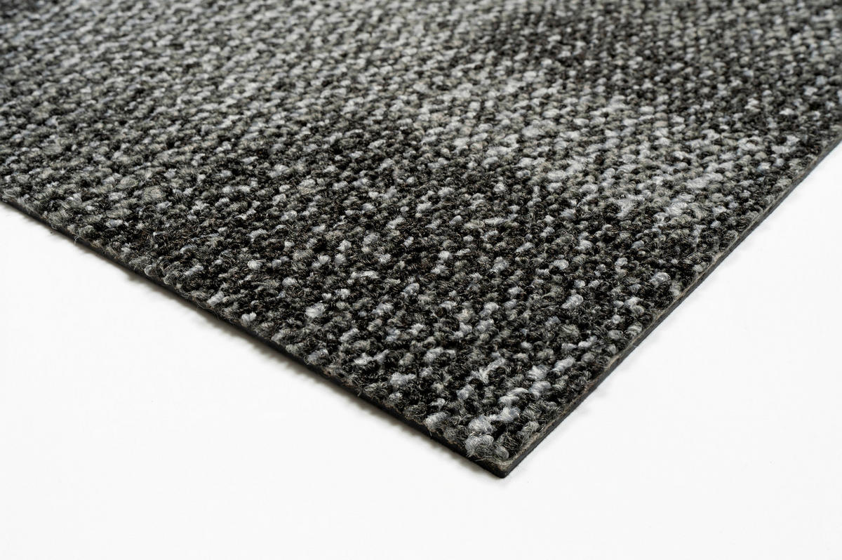 TEPPICHFLIESE 50/50 cm  in Grau, Dunkelgrau  - Dunkelgrau/Grau, Basics, Textil (50/50cm)