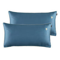 KISSENHÜLLEN-SET Marcel.Remus.Design - Palma blau 40/80 cm  - Blau, Design, Textil (40/80cm) - Marcel Remus