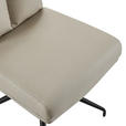 STUHL - Taupe/Schwarz, Design, Textil/Metall (51,5/89,5/65cm) - Novel