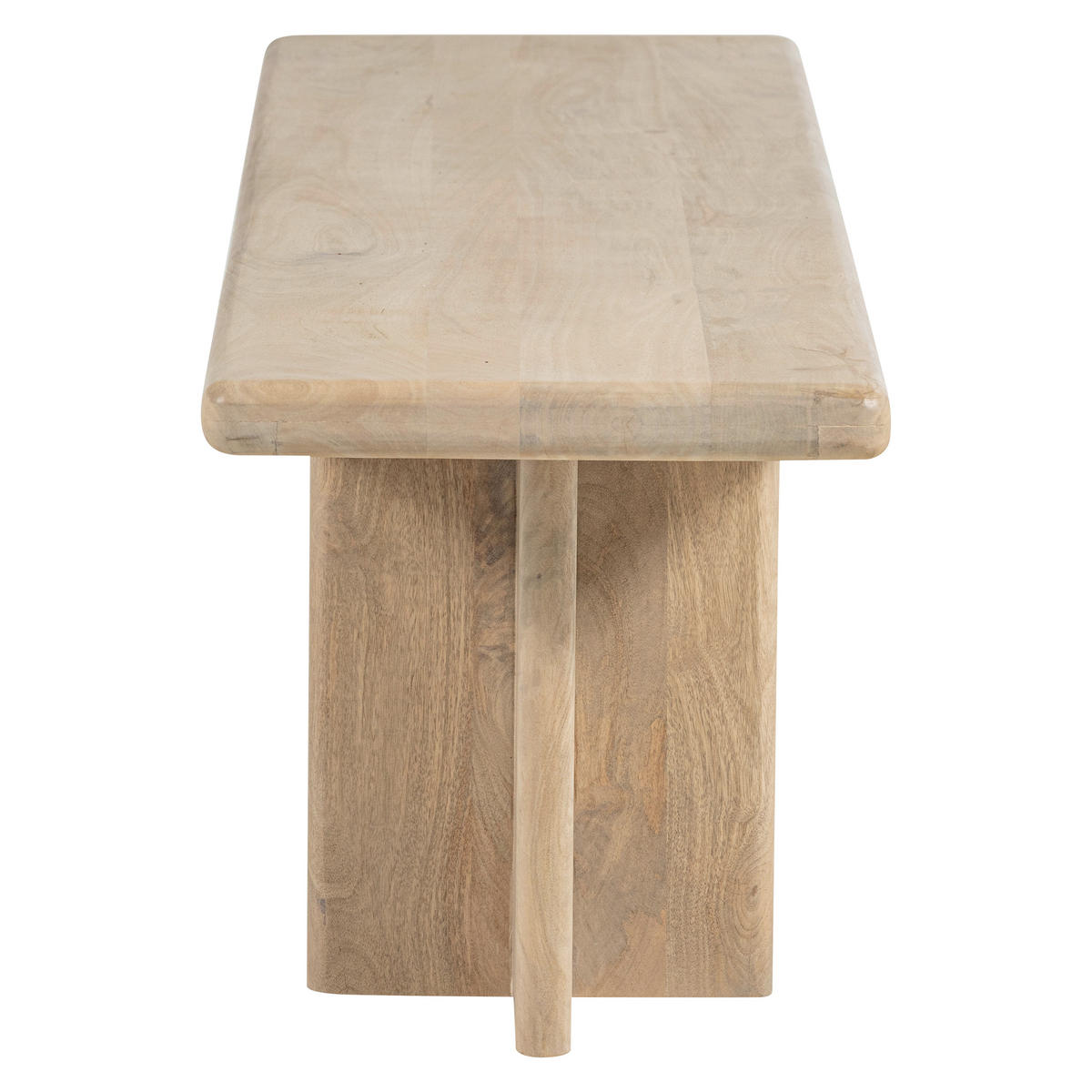 SITZBANK 220/47/45 cm Naturfarben Mangoholz massiv  - Naturfarben, MODERN, Holz (220/47/45cm) - Livetastic