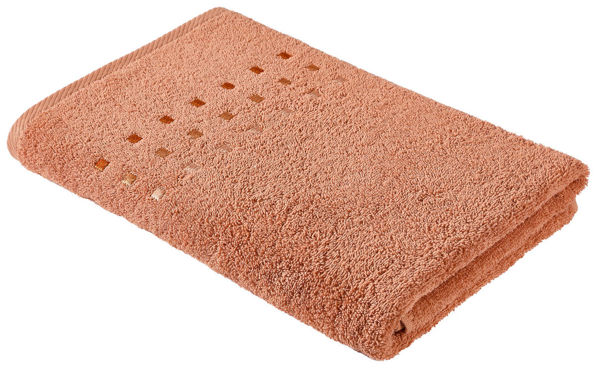 DUSCHTUCH Quattro 70/140 cm  - Dunkelorange, Basics, Textil (70/140cm) - Esposa