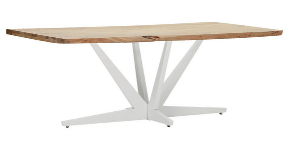 TISCHPLATTE      - Akaziefarben, Design, Holz (220/100/5cm) - Landscape