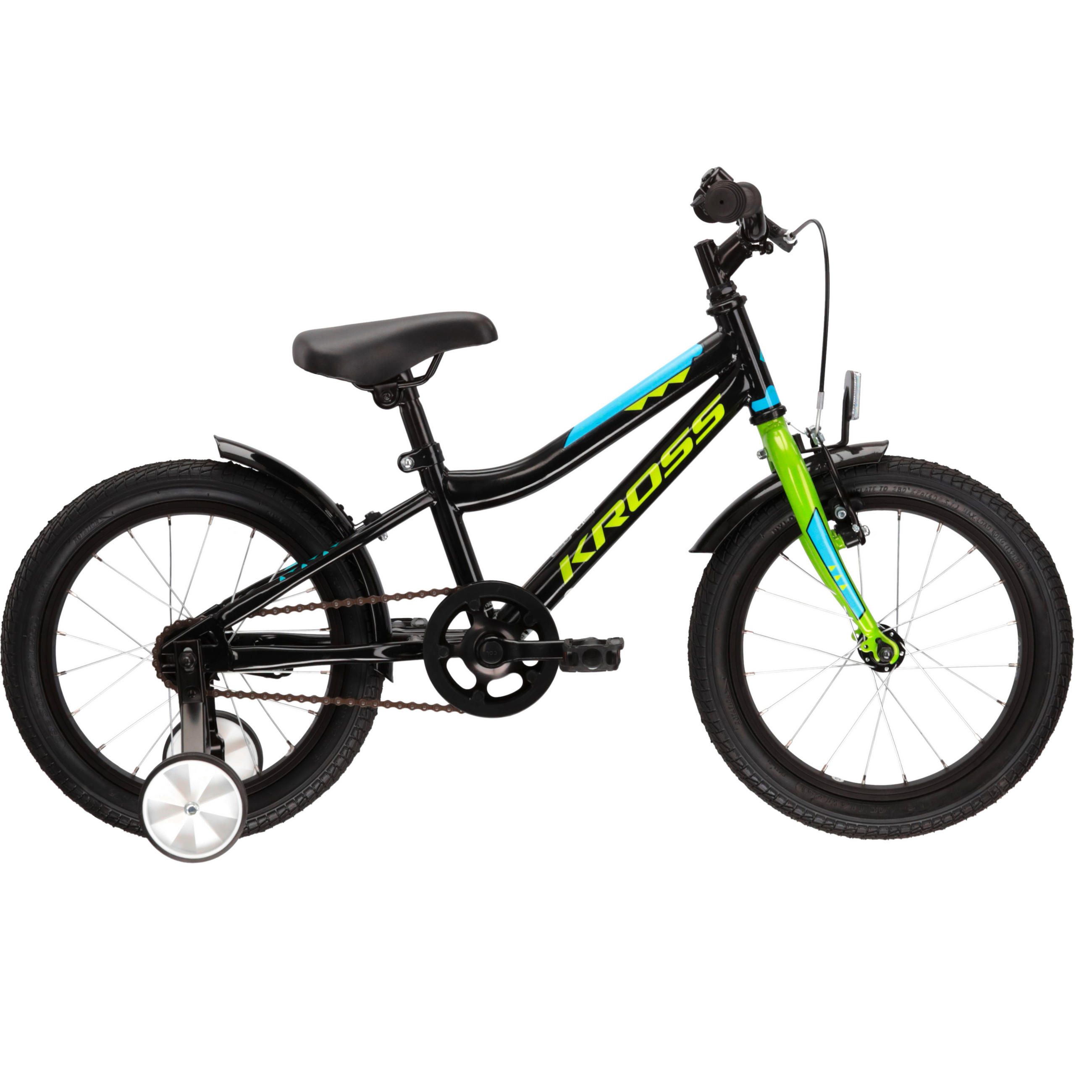 KINDERFAHRRAD 16 Zoll  - Schwarz, KONVENTIONELL, Metall (60/40/50cm)