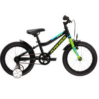 KINDERFAHRRAD 16 Zoll  - Schwarz, KONVENTIONELL, Metall (60/40/50cm)