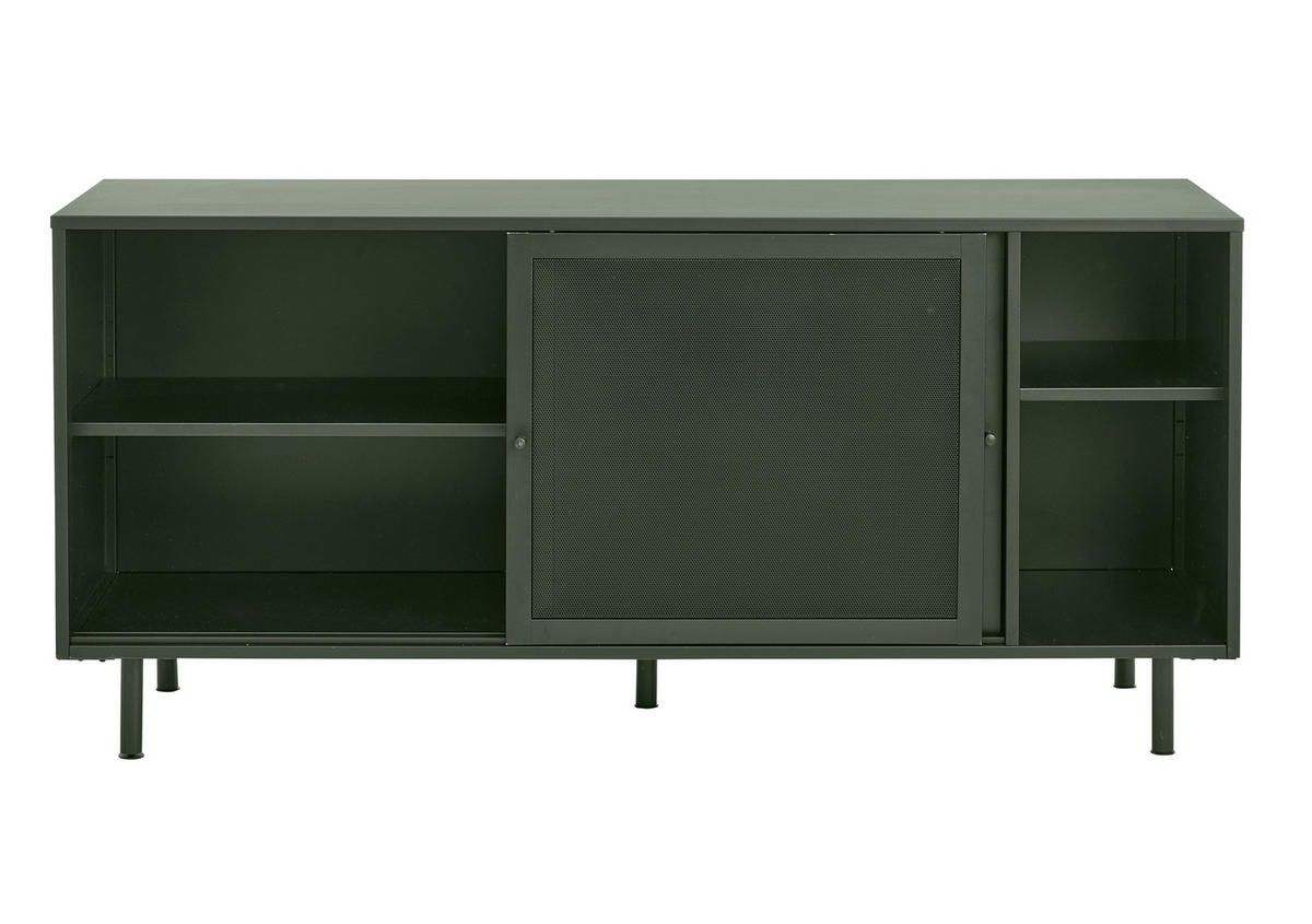 SIDEBOARD  in 160/75/45 cm  - Olivgrün, Basics, Metall (160/75/45cm) - Boxxx