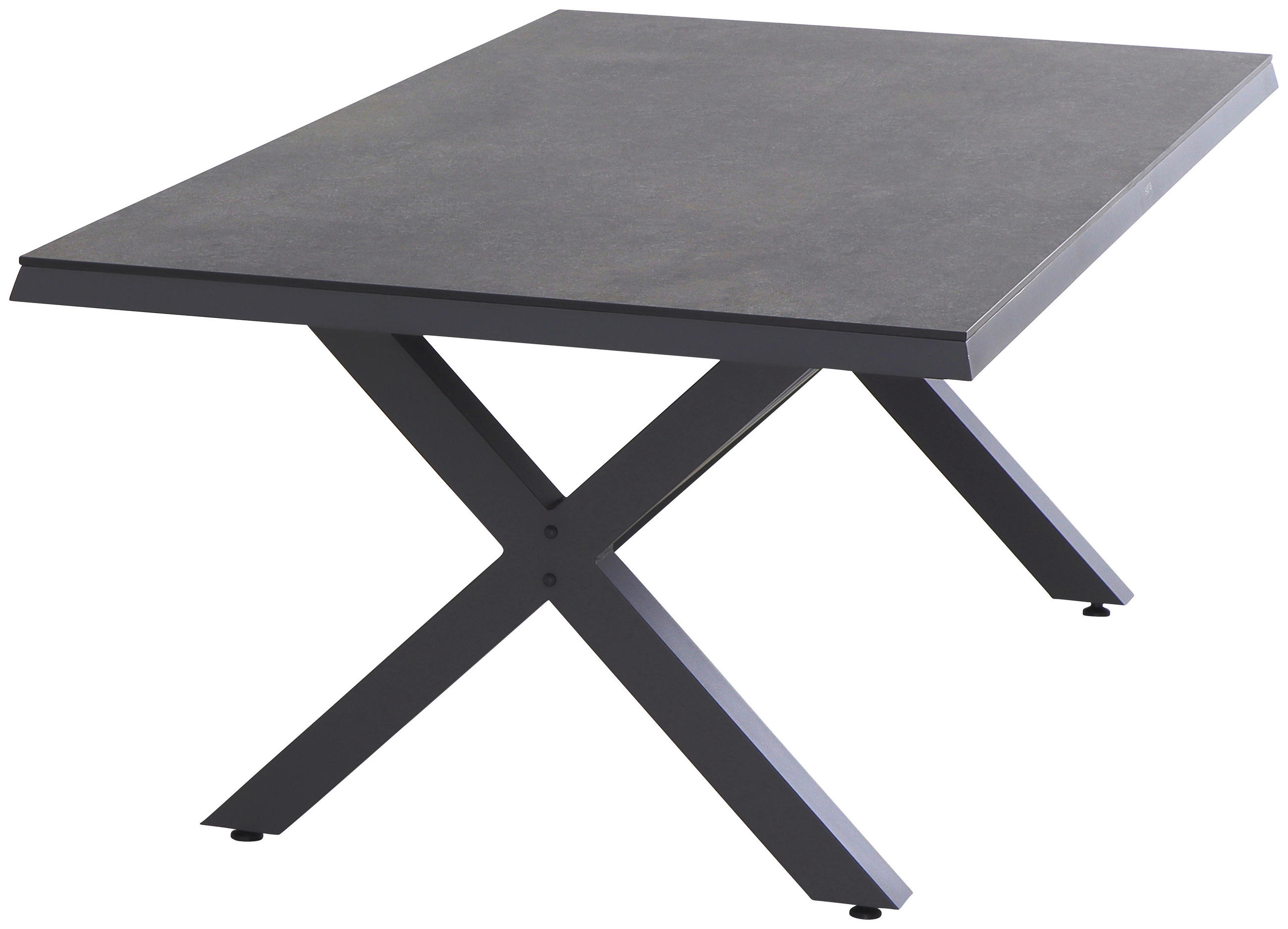 GARTENTISCH 200/100/74 cm Metall rechteckig  - Anthrazit/Titanfarben, Basics, Kunststoff/Metall (200/100/74cm) - Siena Garden