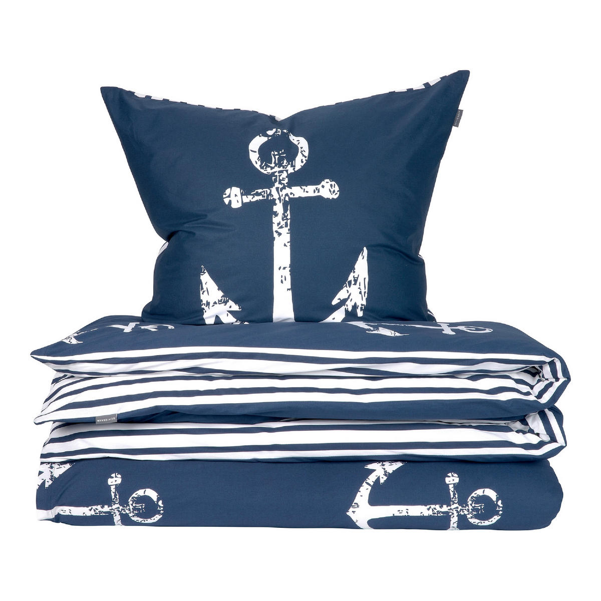 BETTWÄSCHE MARINA Renforcé 155/220 cm  - Dunkelblau, Basics, Textil (155/220cm)
