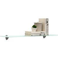 SKLENĚNÁ ODKLÁDACÍ PLOCHA, bílá, 78/0,6/18 cm - bílá, Konvenční, sklo (78/0,6/18cm) - Boxxx