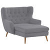 XXL-SESSEL in Cord Grau  - Grau, Design, Holz/Textil (120/101/165cm) - Stylife