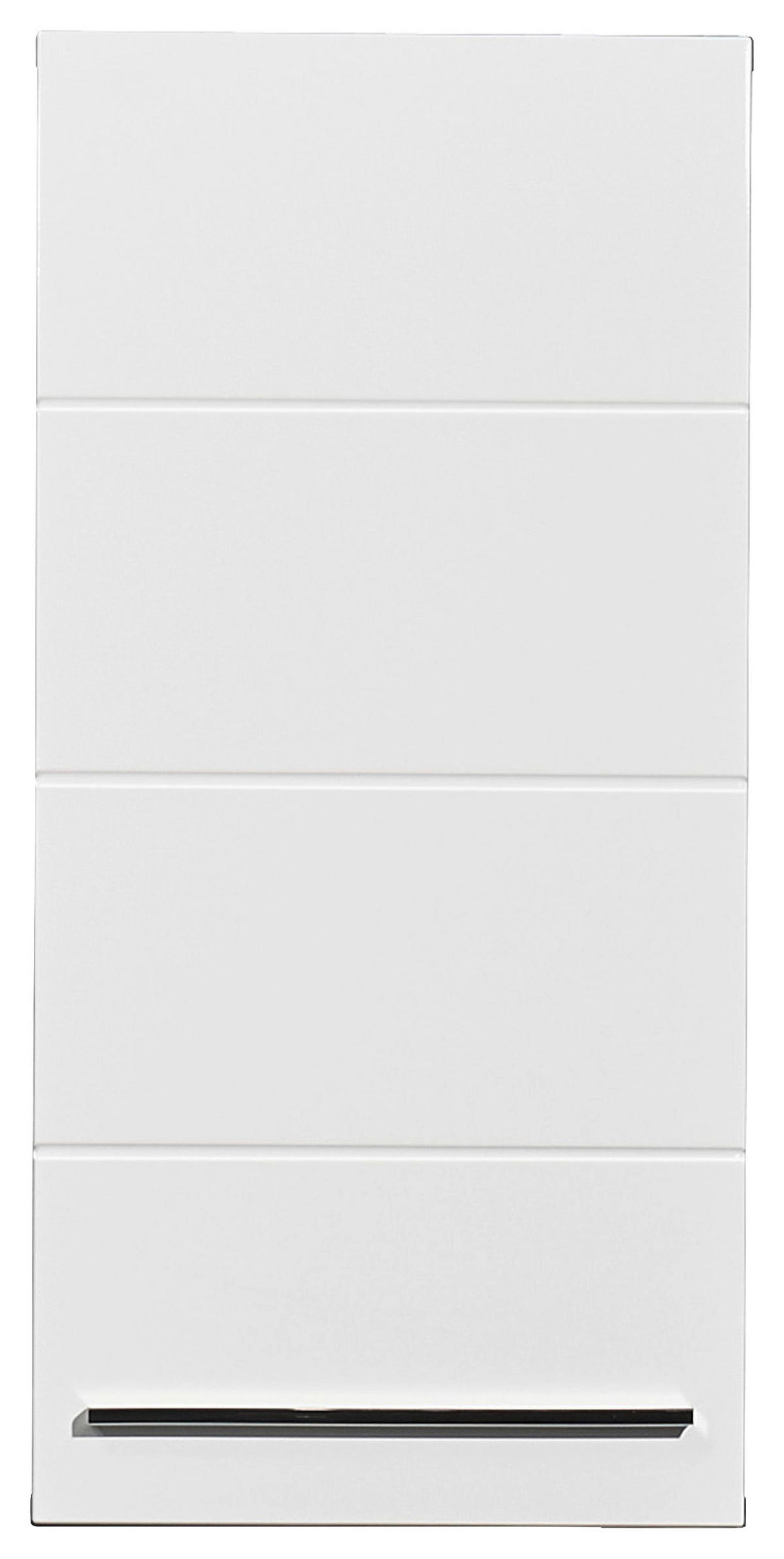 HÄNGESCHRANK 34/70/23 cm  - Weiß Hochglanz/Anthrazit, Natur, Holzwerkstoff/Kunststoff (34/70/23cm) - Xora