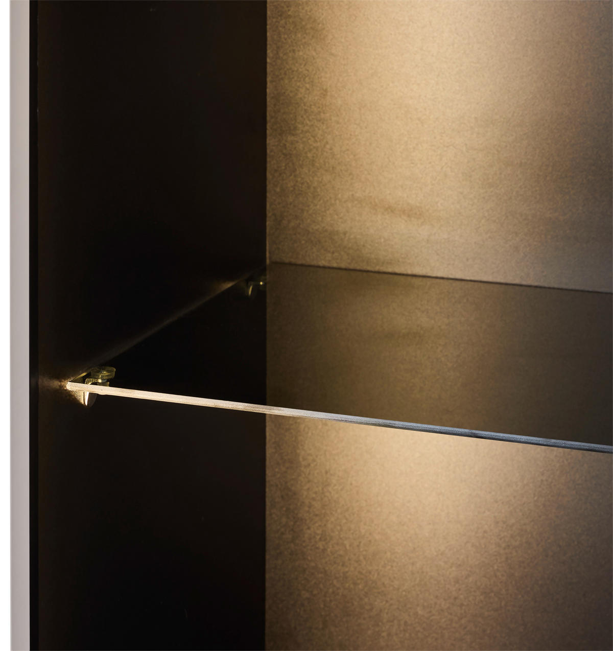 HIGHBOARD  in 91/141/41 cm  - Kaschmir/Schwarz, Design, Glas/Holzwerkstoff (91/141/41cm) - Voleo