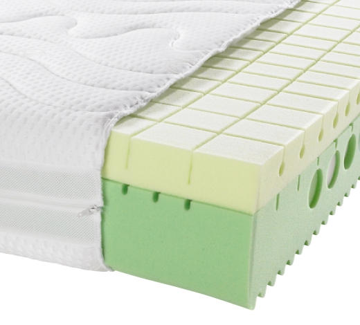 KALTSCHAUMMATRATZE 140/200 cm Höhe ca. 23 cm  - Creme, Basics, Textil (140/200cm) - Physiosleep