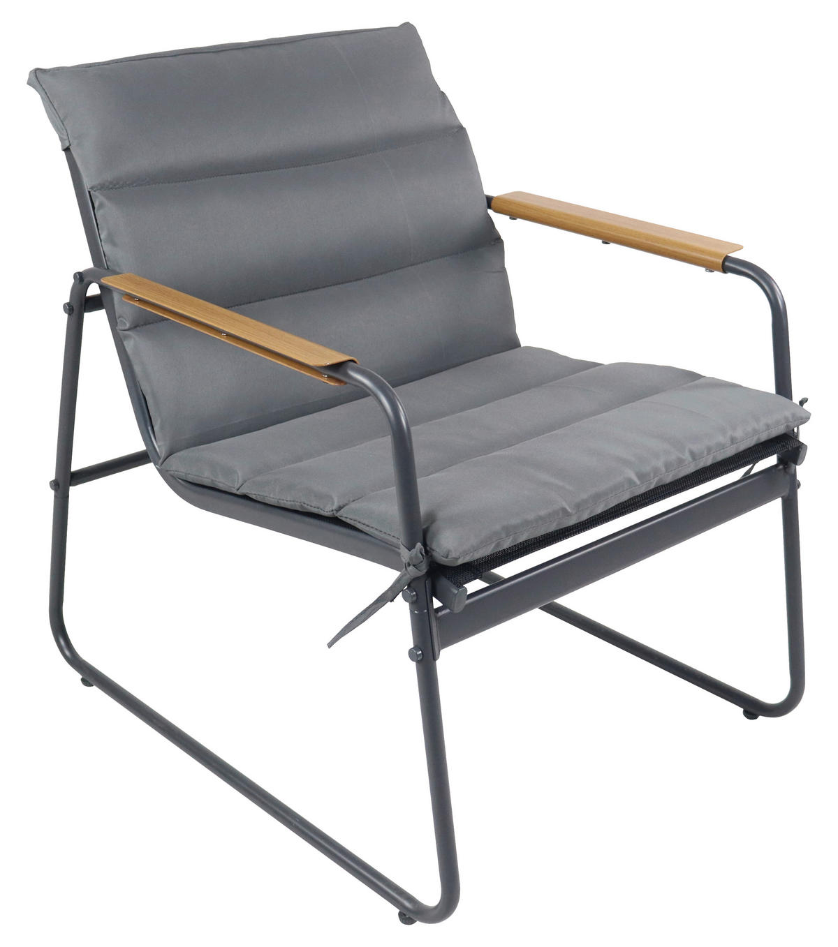 LOUNGEGARNITUR 4-teilig    - Anthrazit/Schwarz, Modern, Glas/Kunststoff - MID.YOU