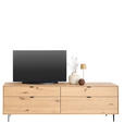 LOWBOARD Eichefarben  202,6/63/50 cm  - Eichefarben/Schwarz, Natur, Holz/Metall (202,6/63/50cm) - Cantus
