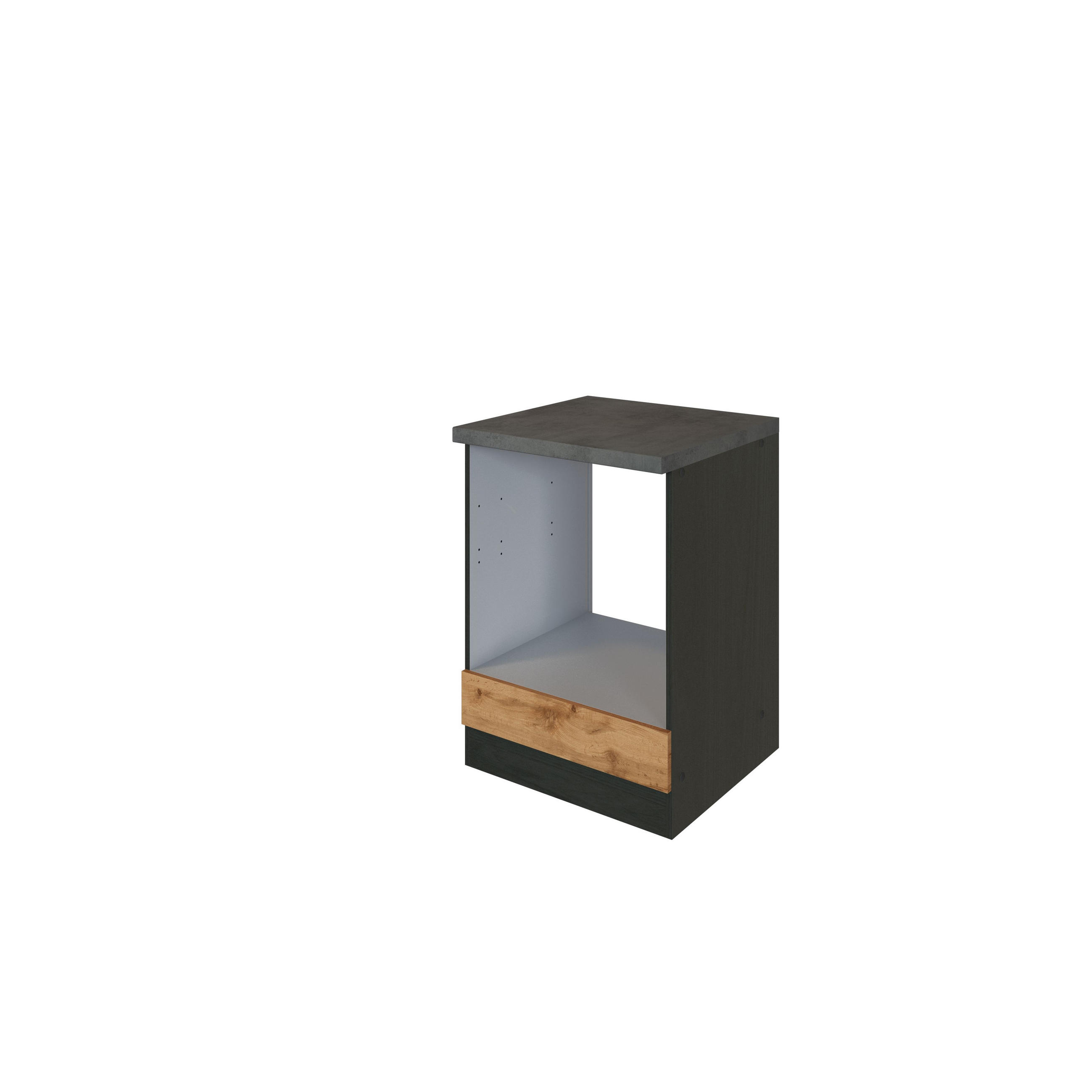 INBYGGNADSSKÅP FÖR SPIS 60/85/60 cm i ekfärgad 85/60/60 cm