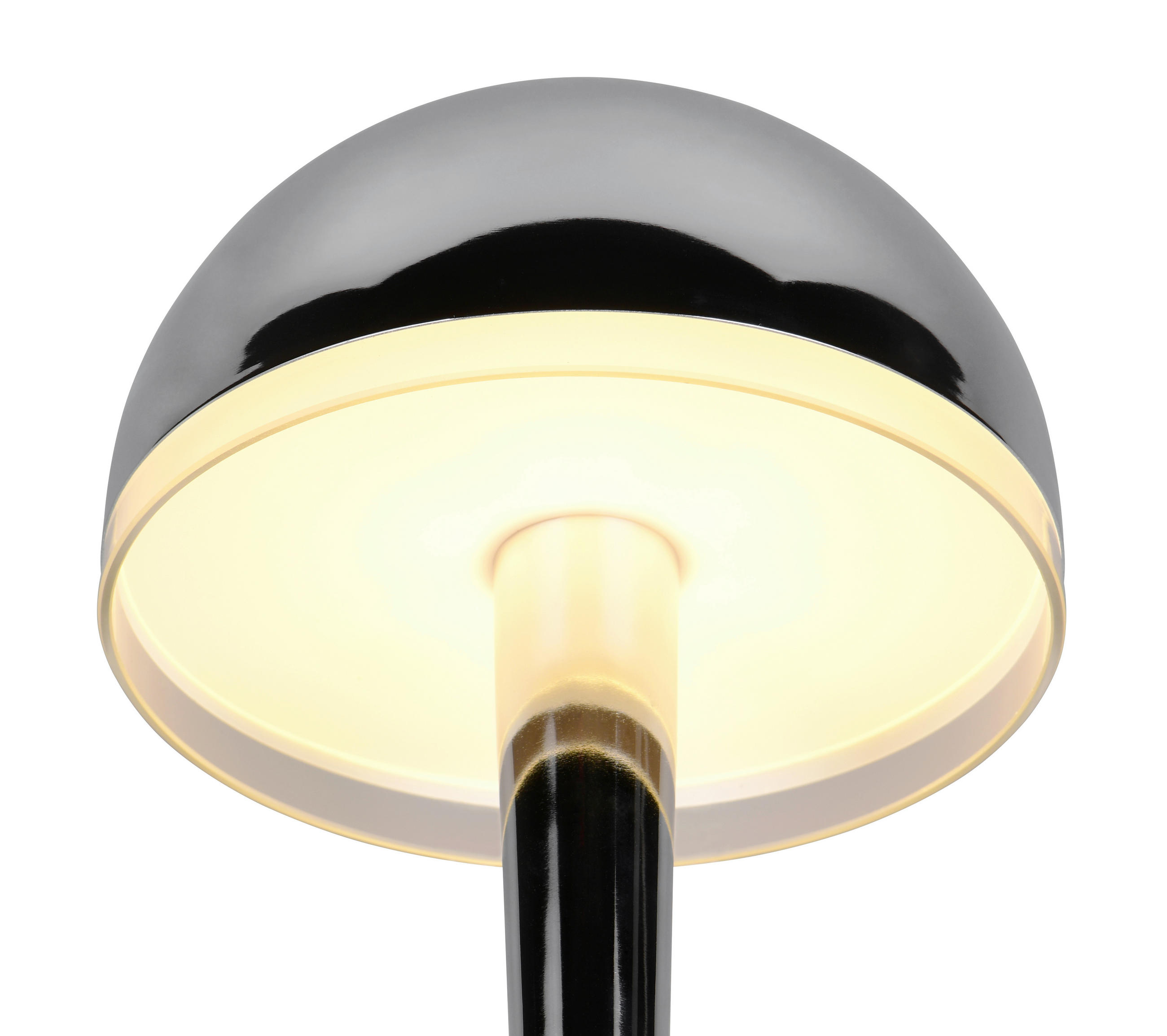 LED-STEHLEUCHTE - Chromfarben/Transparent, Basics, Kunststoff/Metall (22/130,5cm)