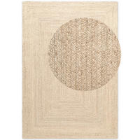 JUTETEPPICH Wohnzimmer 80/150 cm Juno Creme rechteckig  - Creme, Basics, Textil (80/150cm) - Hanse Home