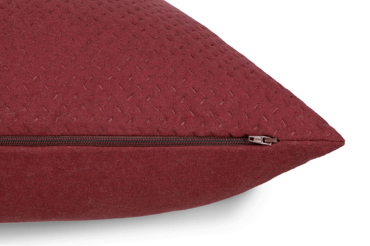 POŤAH NA VANKÚŠ  60/60 cm - vínovočervená/tmavočervená, Basics, textil (60/60cm) - Esprit