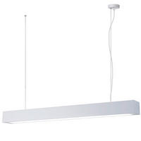 PENDELLEUCHTE Ibros 150/93/5.5 cm  - Weiß, Design, Metall (150/93/5.5cm)