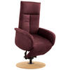 DREHSTUHL  in Mikrofaser Bordeaux  - Bordeaux/Eichefarben, Konventionell, Holz/Textil (75/112/82cm) - Sit & More