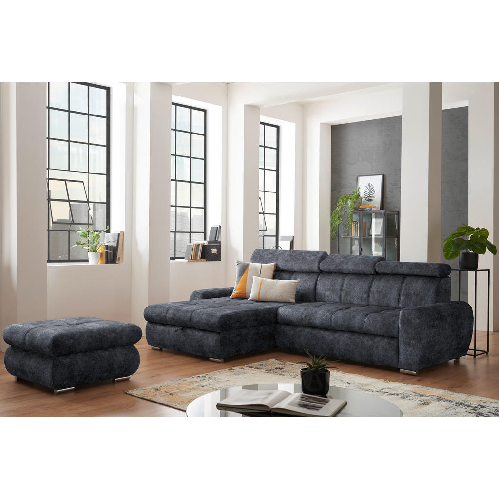 Thumbnail - Stylife Ecksofa, Grau, Textil, 3-Sitzer, seitenverkehrt montierbar, L-Form, 276x173 cm, Stoffauswahl, Liegefunktion, Sch...