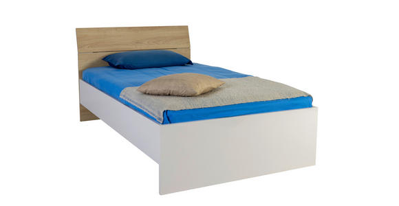 BETT 120/200 cm  in Eichefarben, Kaschmir  - Kaschmir/Eichefarben, KONVENTIONELL, Holzwerkstoff (120/200cm) - Xora