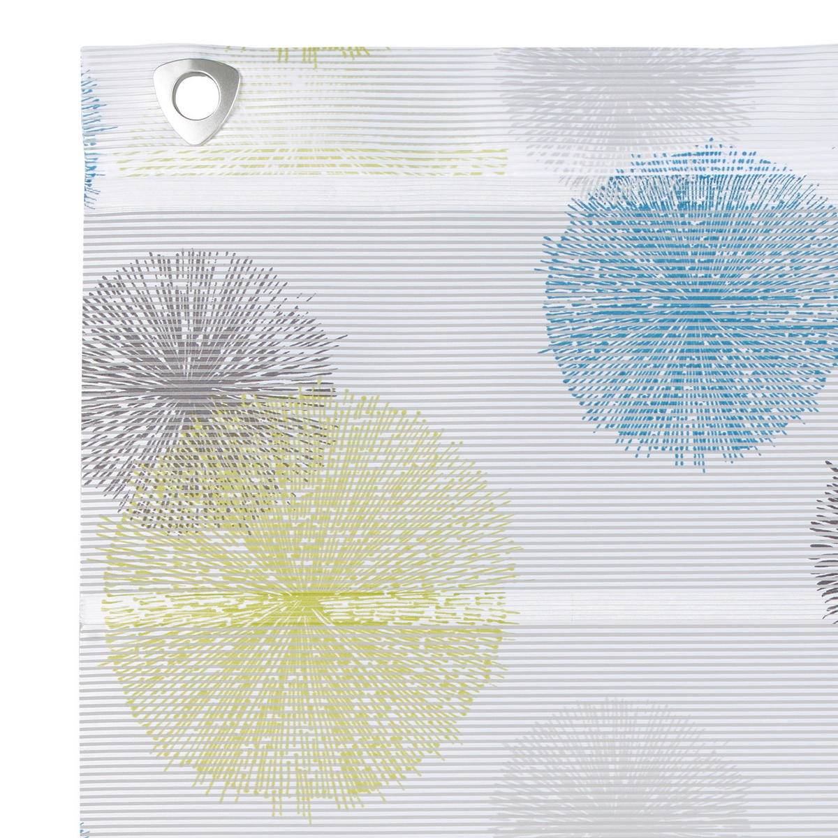 MAGNETROLLO  halbtransparent  100/130 cm    - Blau/Weiß, Basics, Textil (100/130cm) - Novel
