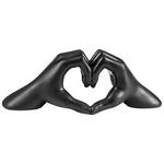 DEKOHERZ - Schwarz, LIFESTYLE, Kunststoff (27,5/9,5/10cm) - Ambia Home