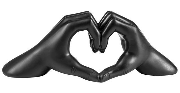 DEKOHERZ - Schwarz, LIFESTYLE, Kunststoff (27,5/9,5/10cm) - Ambia Home