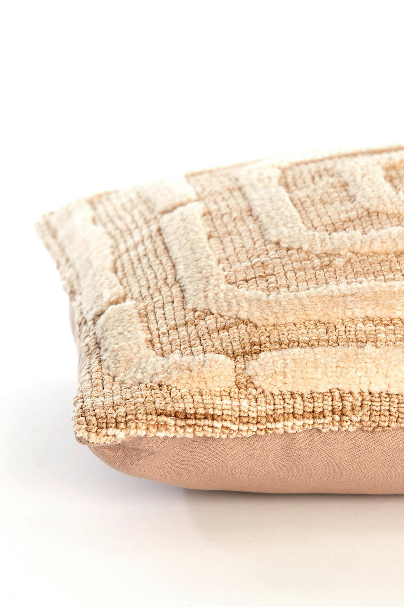 ZIERKISSEN BENONI 45/45 cm  - Sandfarben/Ecru, LIFESTYLE, Textil (45/45cm) - Light & Living