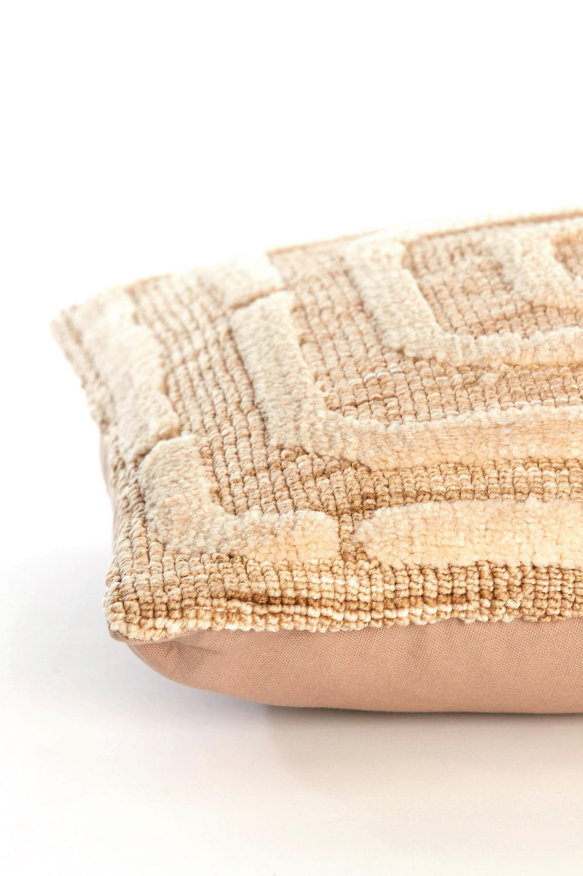 ZIERKISSEN BENONI 45/45 cm  - Sandfarben/Ecru, LIFESTYLE, Textil (45/45cm) - Light & Living