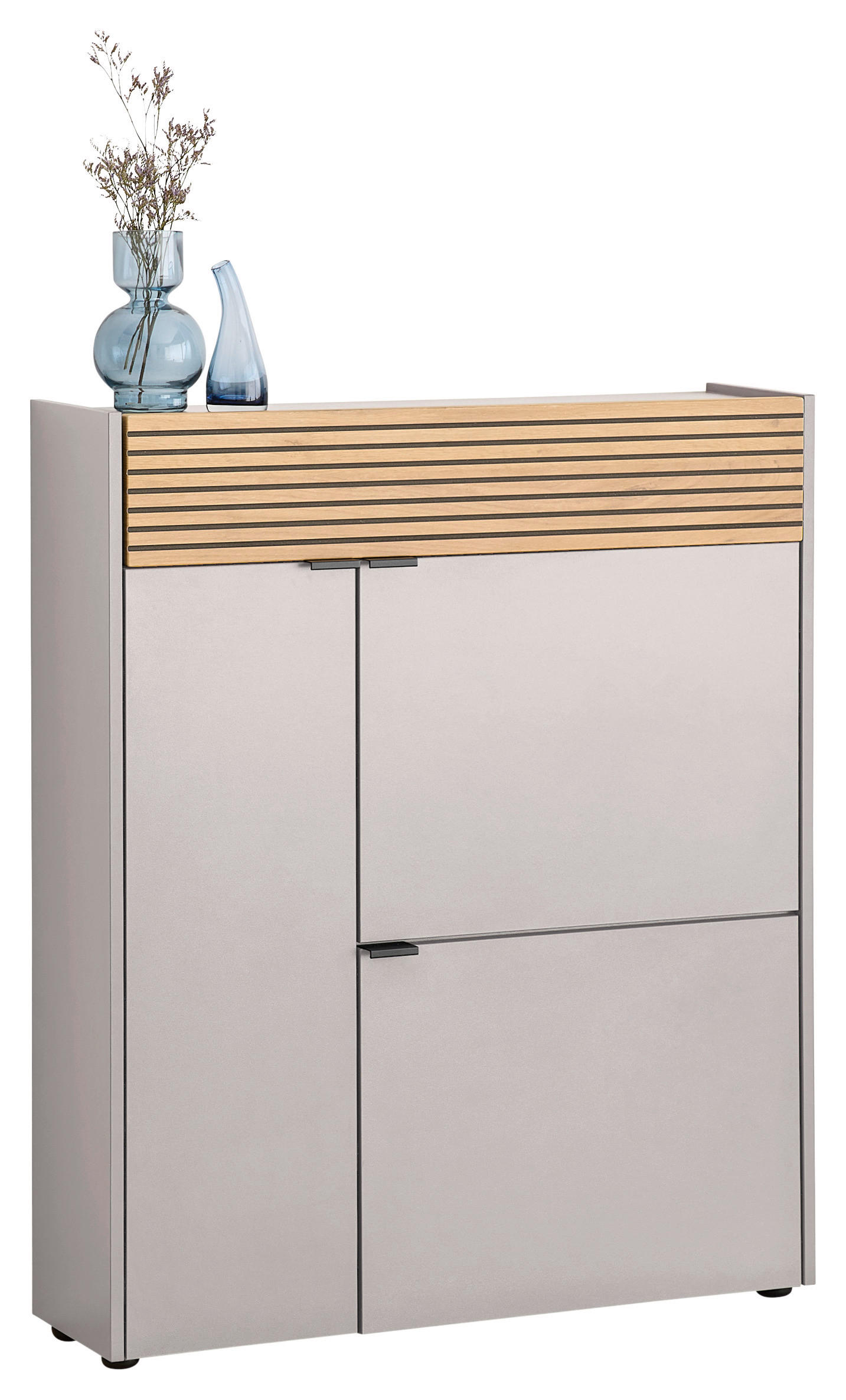 SCHUHSCHRANK Eichefarben, Kaschmir  - Kaschmir/Eichefarben, Design, Holzwerkstoff/Kunststoff (83/99/22cm) - Voleo