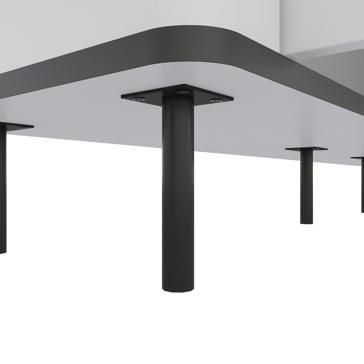 SIDEBOARD  in 136,8/82/35,2 cm  - Schwarz/Weiß, MODERN, Holzwerkstoff/Kunststoff (136,8/82/35,2cm) - Carryhome