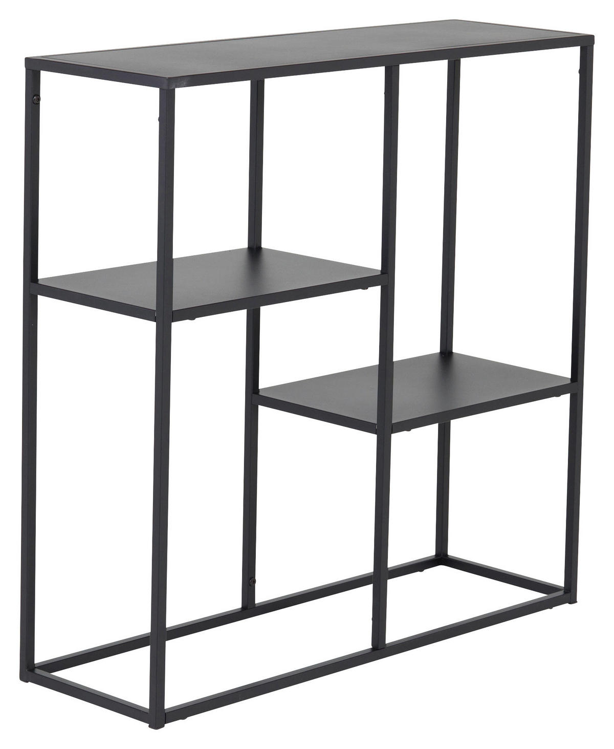 BOKHYLLA i 80/81/26 cm svart  - svart, Design, metall (80/81/26cm) - Livetastic