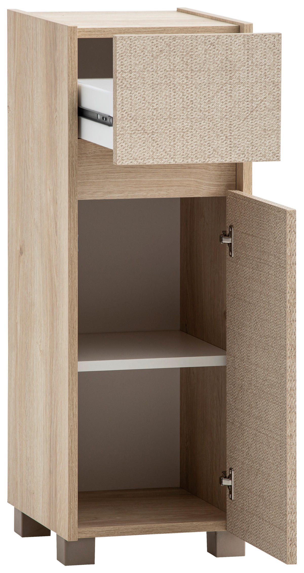 MIDISCHRANK 30,2/84,8/33 cm  - Eichefarben/Beige, MODERN, Holzwerkstoff/Kunststoff (30,2/84,8/33cm) - MID.YOU