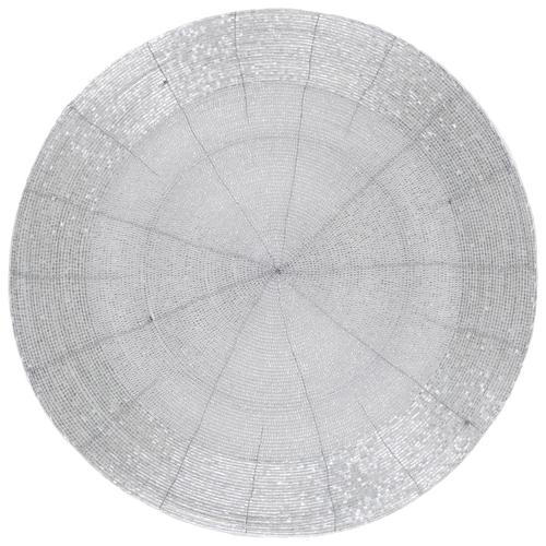 TISCHSET Glas Silberfarben 35 cm  - Silberfarben, Design, Glas (35cm) - Ambia Home