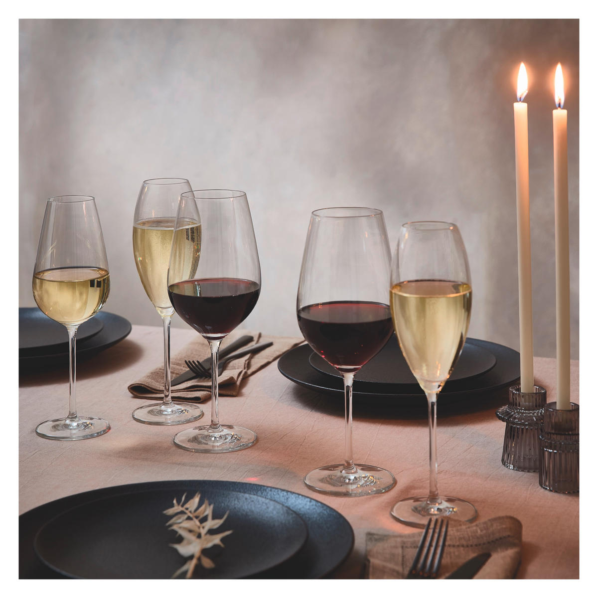 GLÄSERSET Glanzlicht 12-teilig  - Klar, Design, Glas (31,5/30,8/56,1cm) - Ritzenhoff